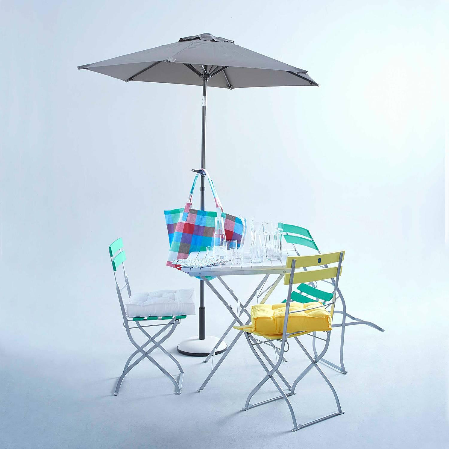 Sonnenschirm SIESTA Aluminium Grau 3