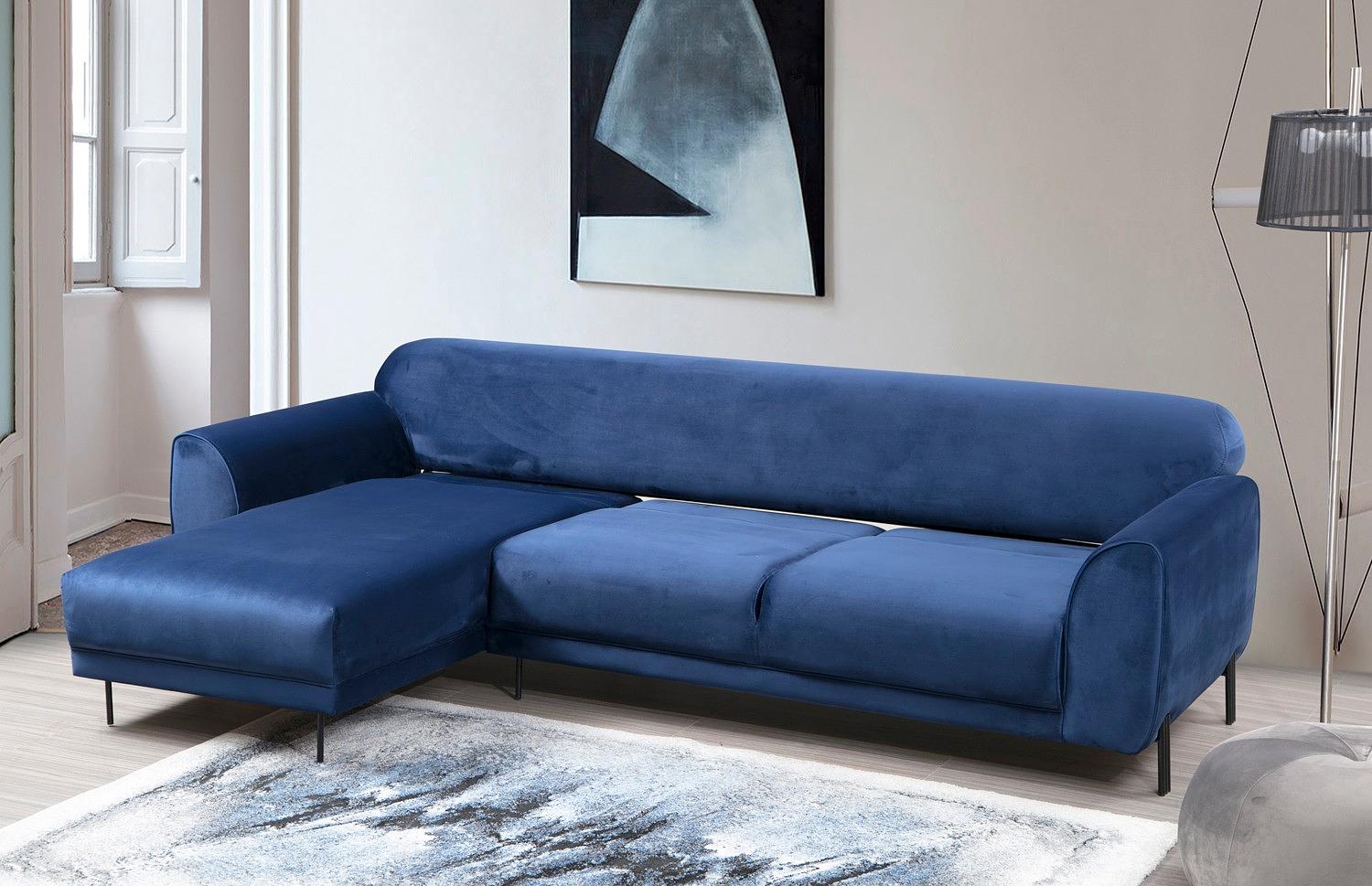 Image Ecksofa Links Marineblau 2