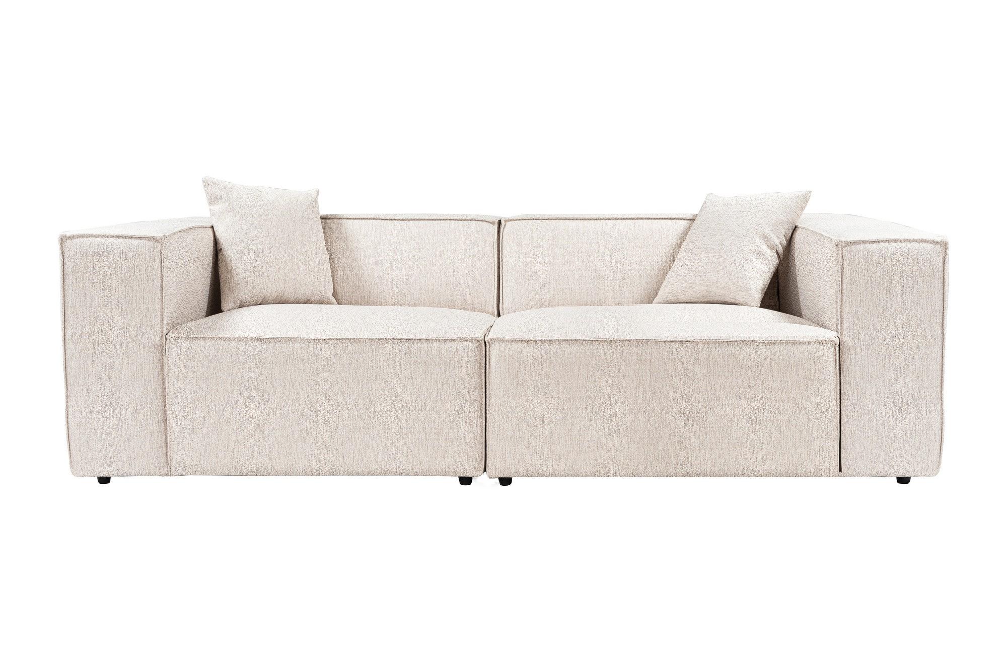 Lora 2-seater sofa, light brown 0