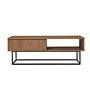 Coffee table wood veneer black 2