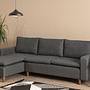 Long corner sofa Dark grey 5