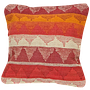 Kilim Kissenbezug Baumwolle Mehrfarbig 0