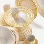 2x Digi Plate Porcelain White Yellow 2