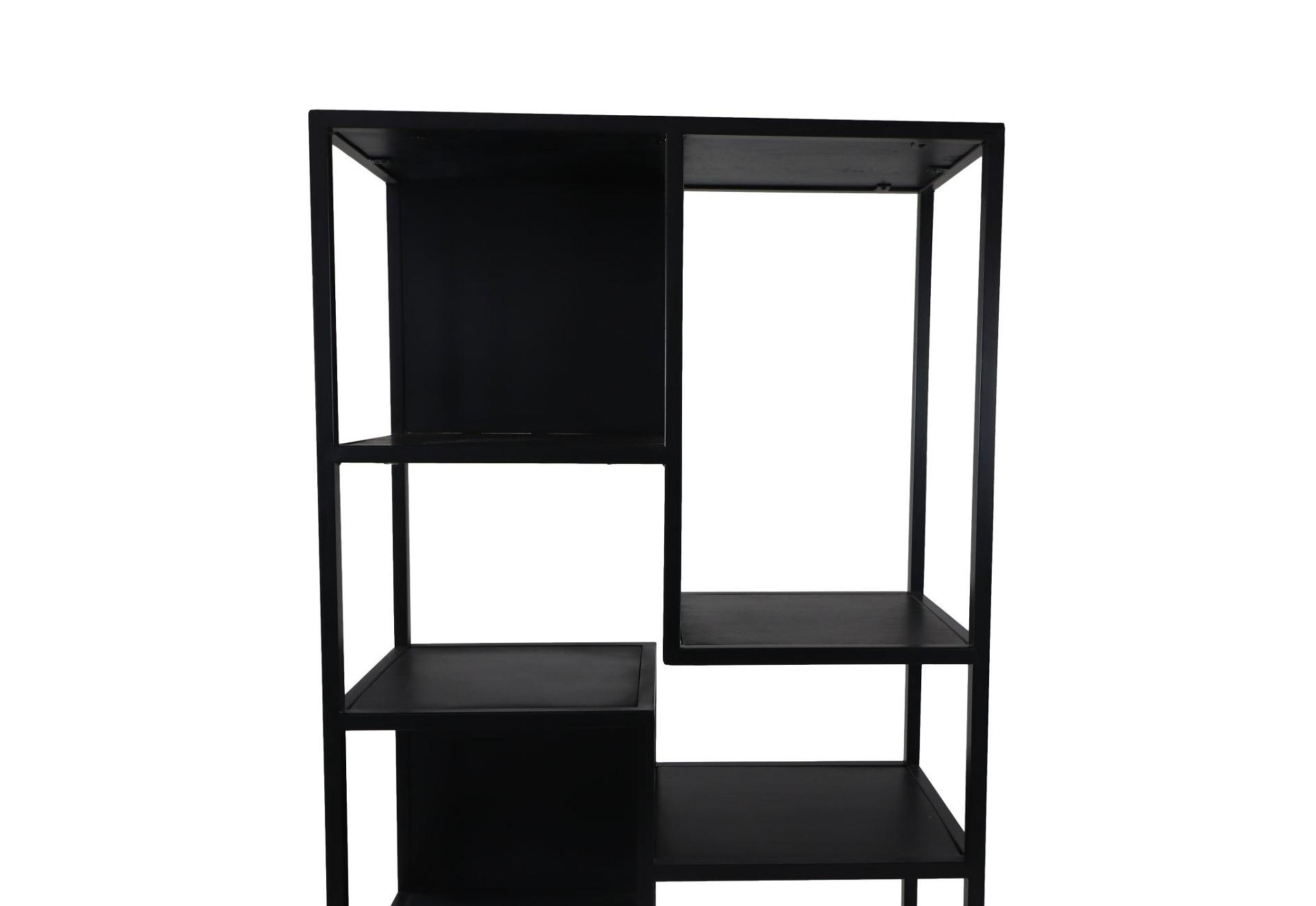 Levels Regal Mangoholz Metall Schwarz 3