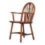 Vintage Armchair Oak Wood Brown 1960s 0
