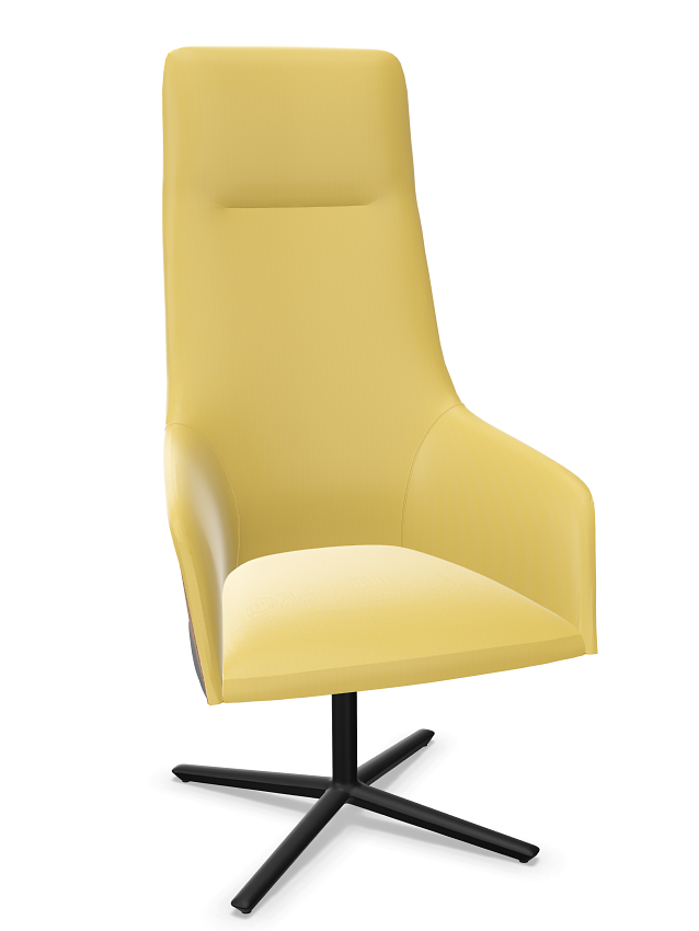 Alya Executive Armchair Aluminium Yellow 0