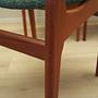 6x Dining chairs teak 1960s 13