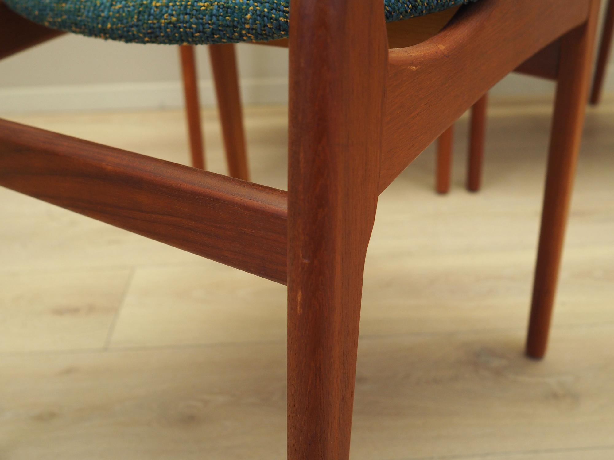 6x Dining chairs teak 1960s 13