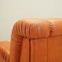 Sessel Leder Orange 1970er Jahre 13