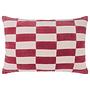 CHECKER VELVET Kissen Baumwolle Hellrosa 0