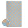 Teppich COLOUR CLASH Karo Polypropylen Blau Beige 150x90cm 0
