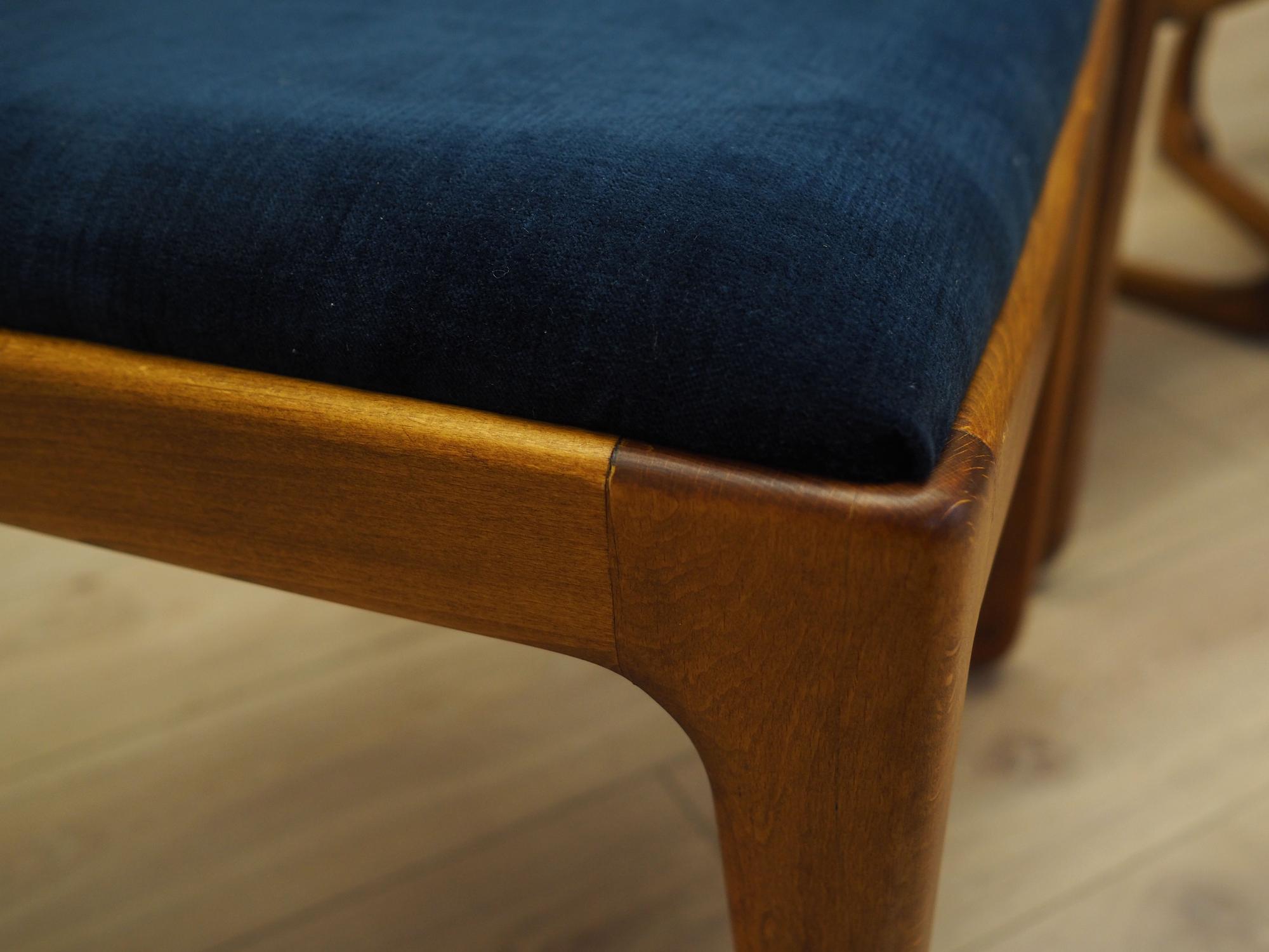 4x Dining chair Beech wood 1950s 4