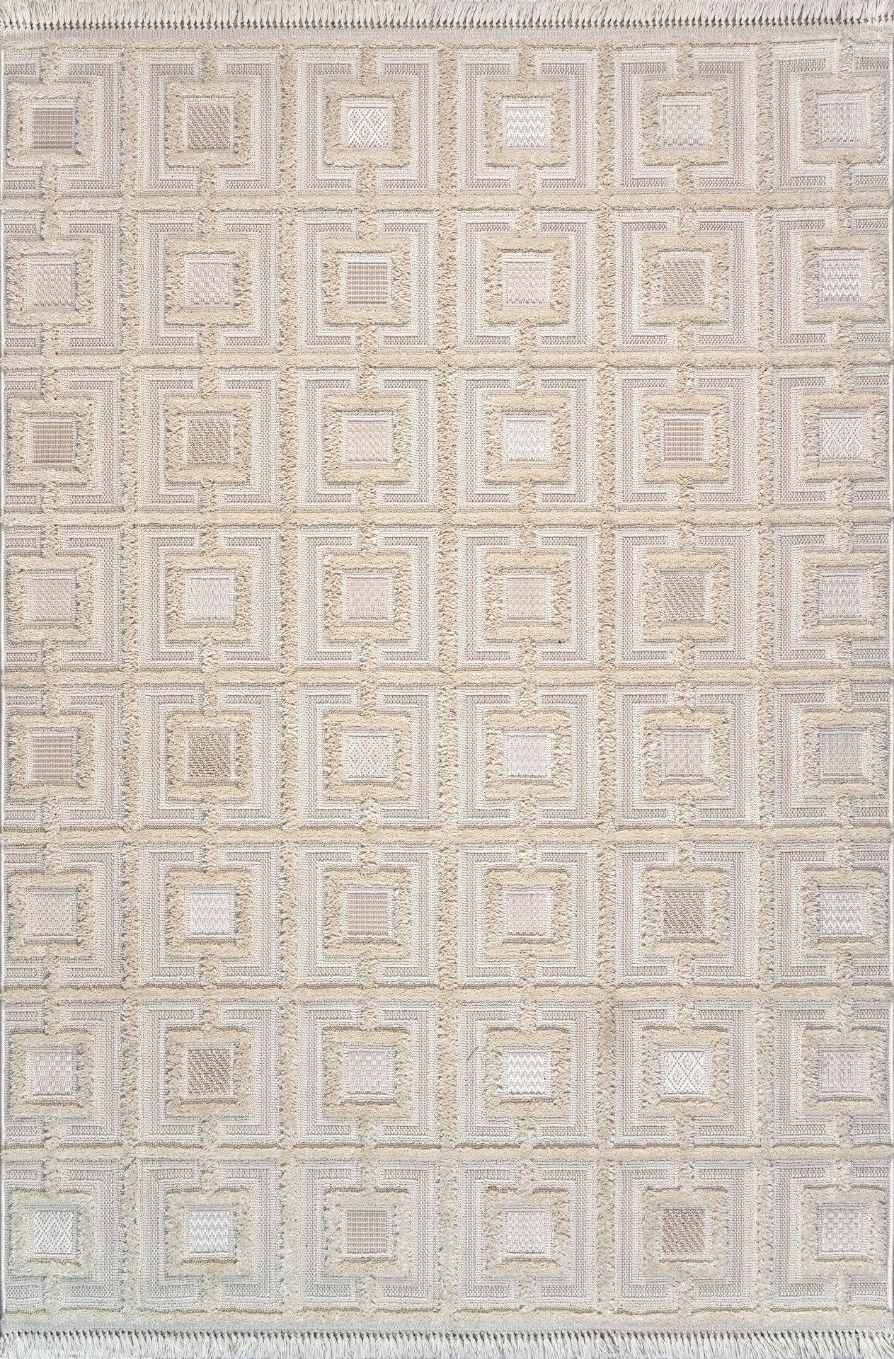 Bukle 6658 Teppich Creme 1