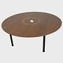 Crawford Coffee Table Walnut Ø 90cm 3