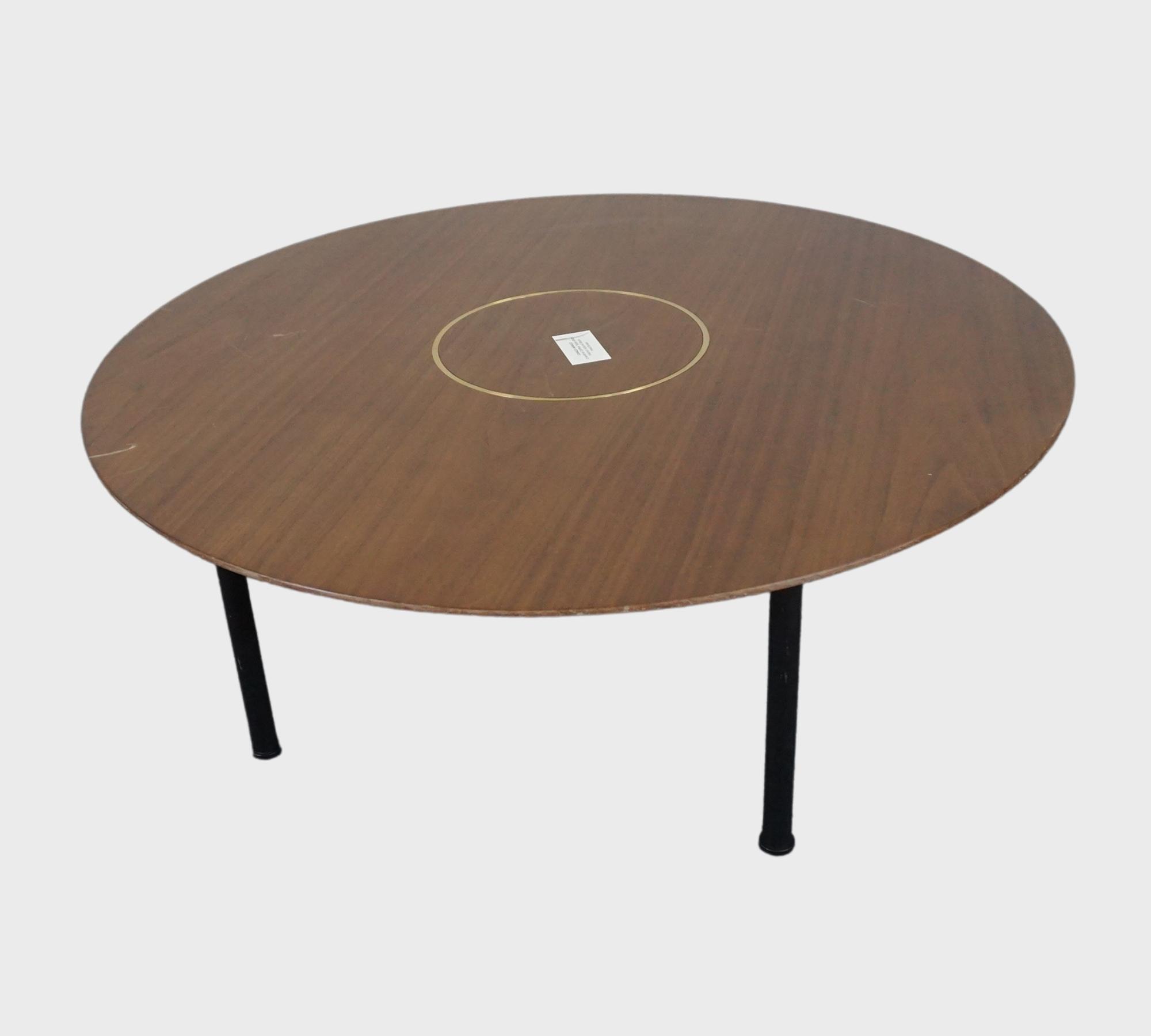 Crawford Couchtisch Walnuss Ø 90cm 3