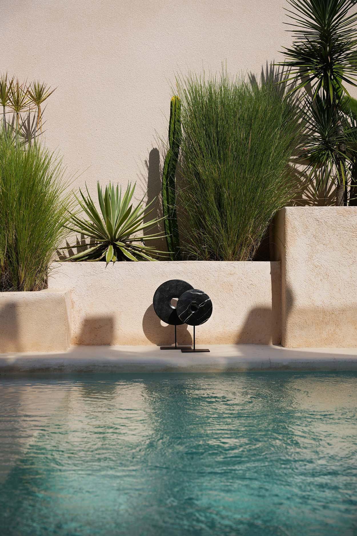 Platte auf Ständer Marmor Schwarz 1