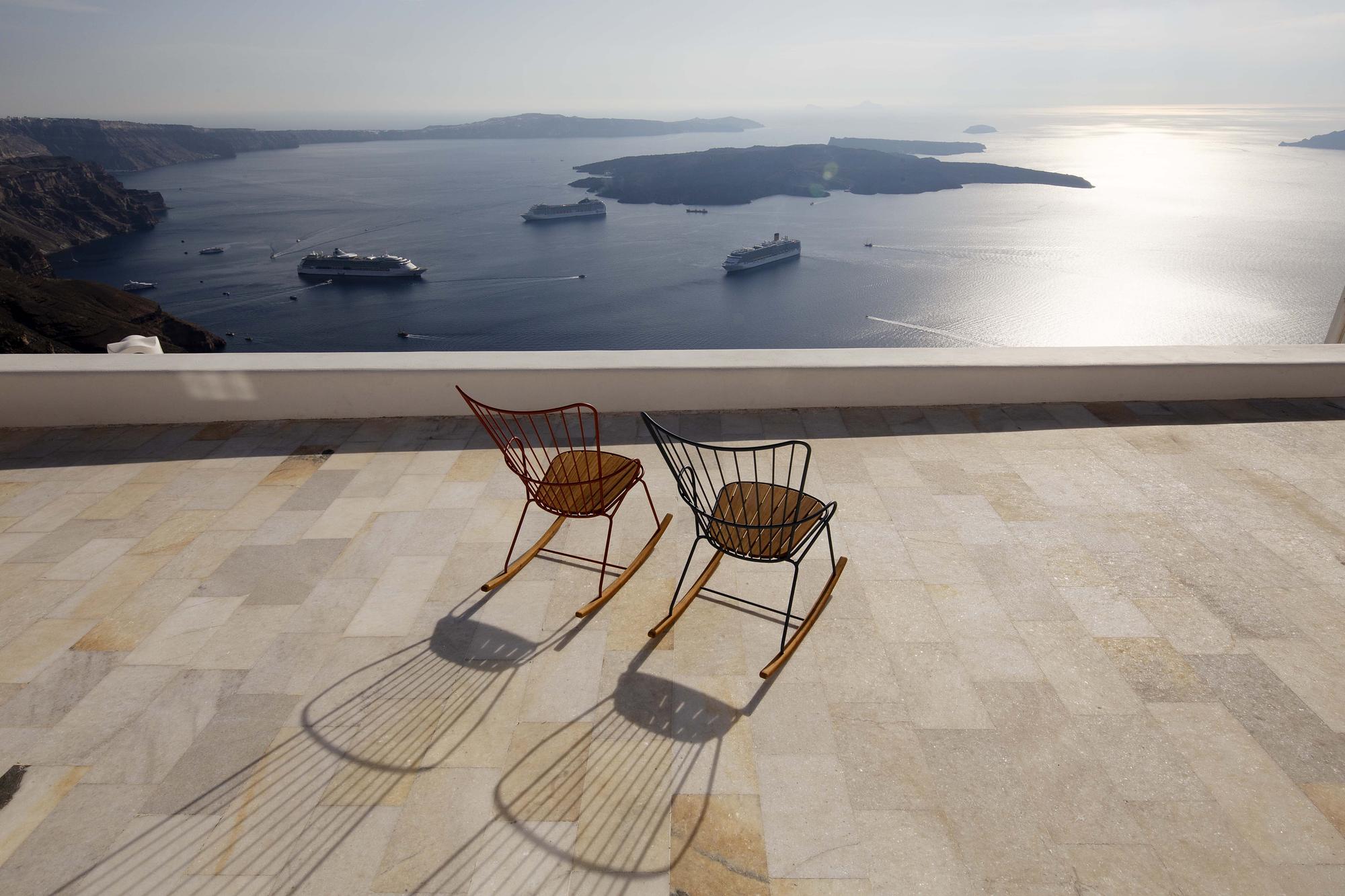 PAON Schaukelstuhl Orange 2