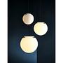 Pendant light Koi Ø19 Opal White Black 2