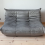 Togo Sofa 2-Sitzer Samt Silbergrau 1