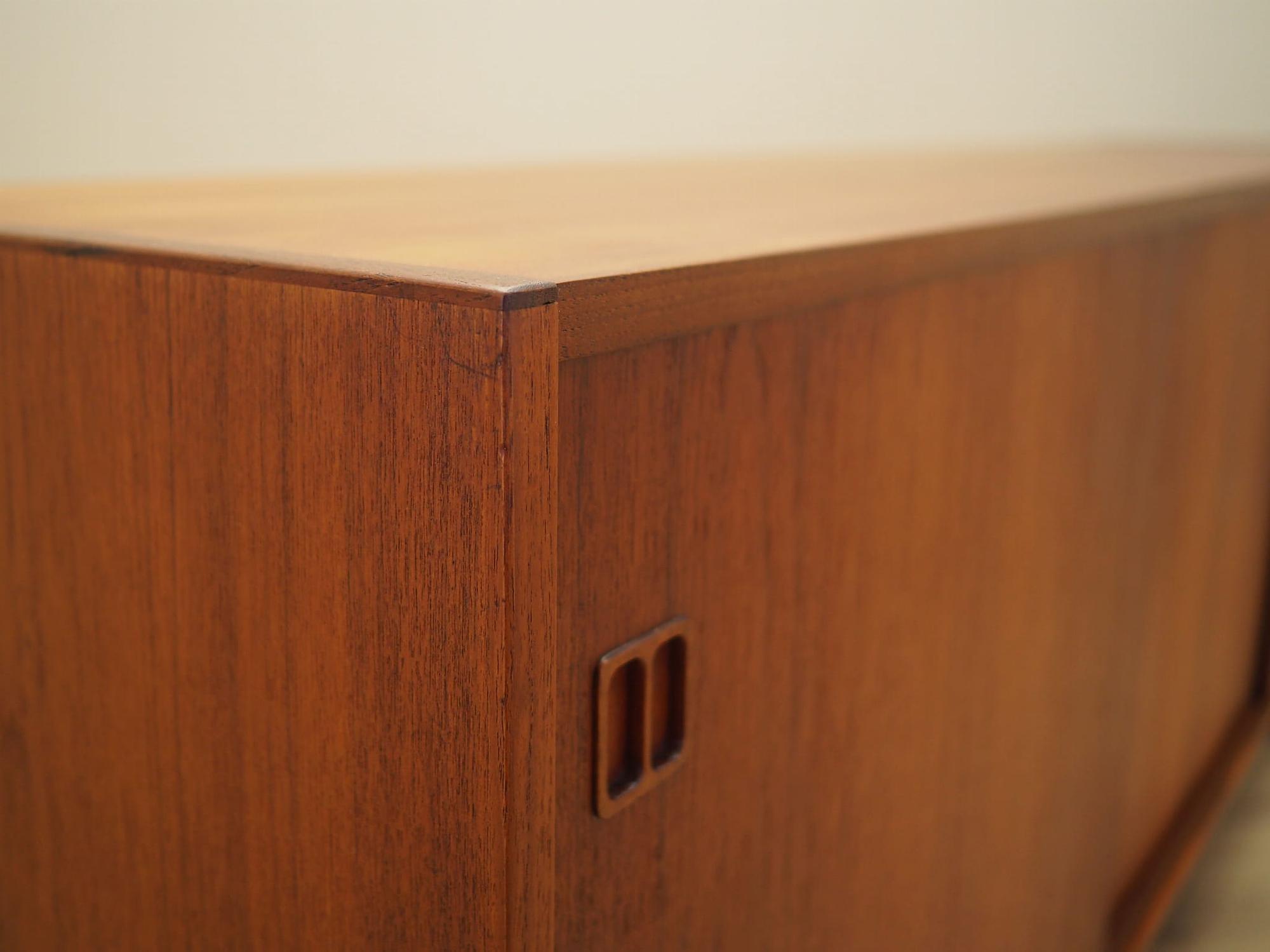 Vintage Sideboard Teak Wood Brown 1970s 14