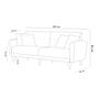 Aria Schlafsofa Set Holzfurnier Grau 8