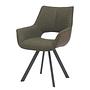 2x Armchair KISEL Dark Brown 4