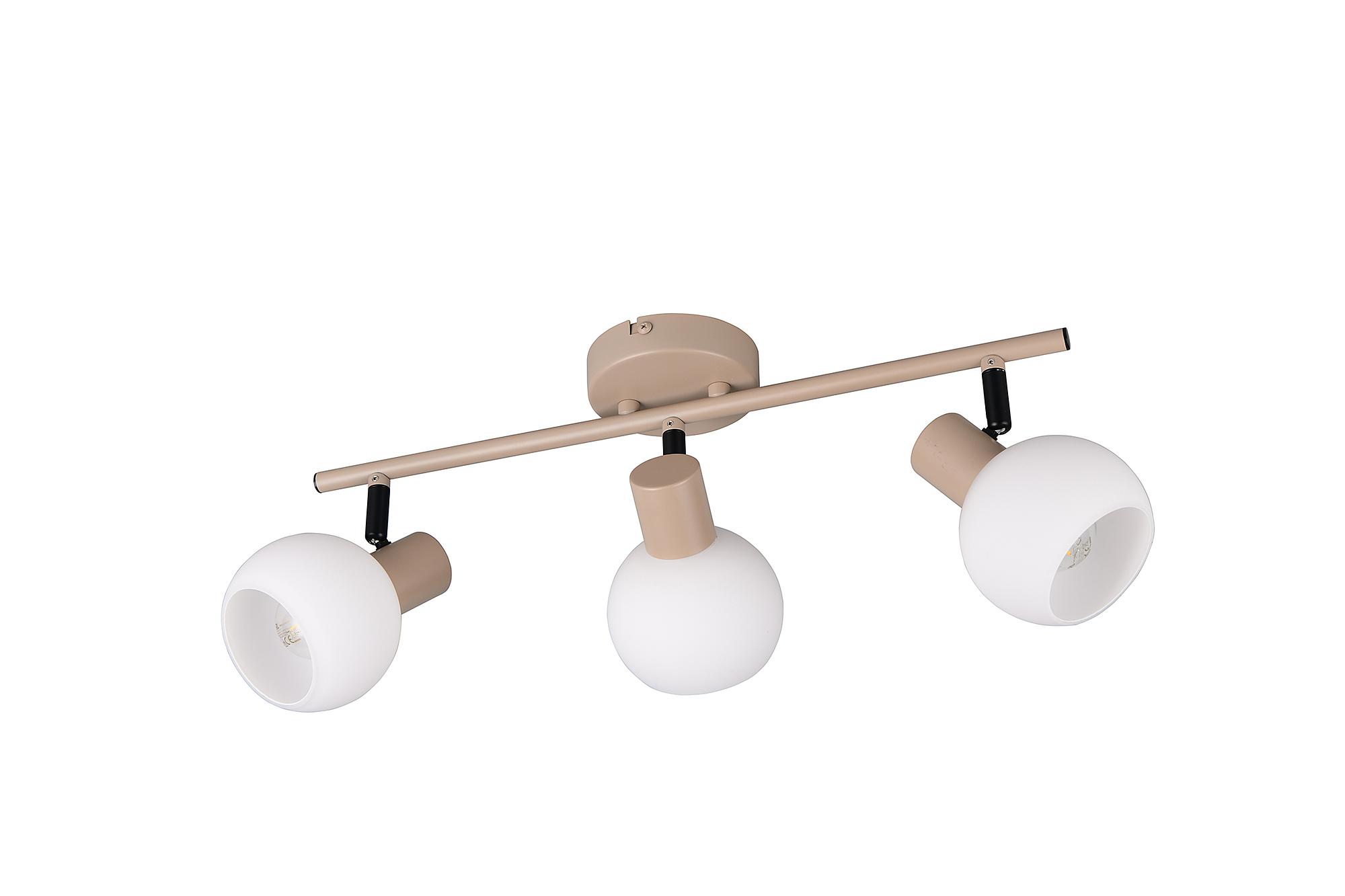 3-Flammig Boba Deckenleuchte Opalglas Eisen 4