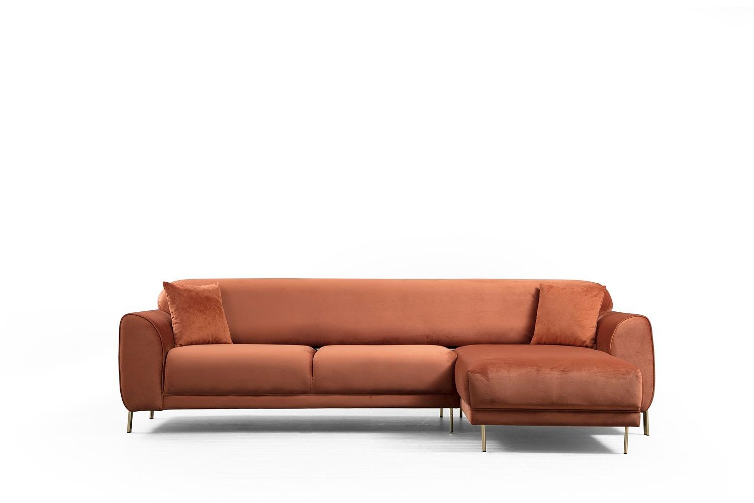 Image Ecksofa Rechts Braun 1