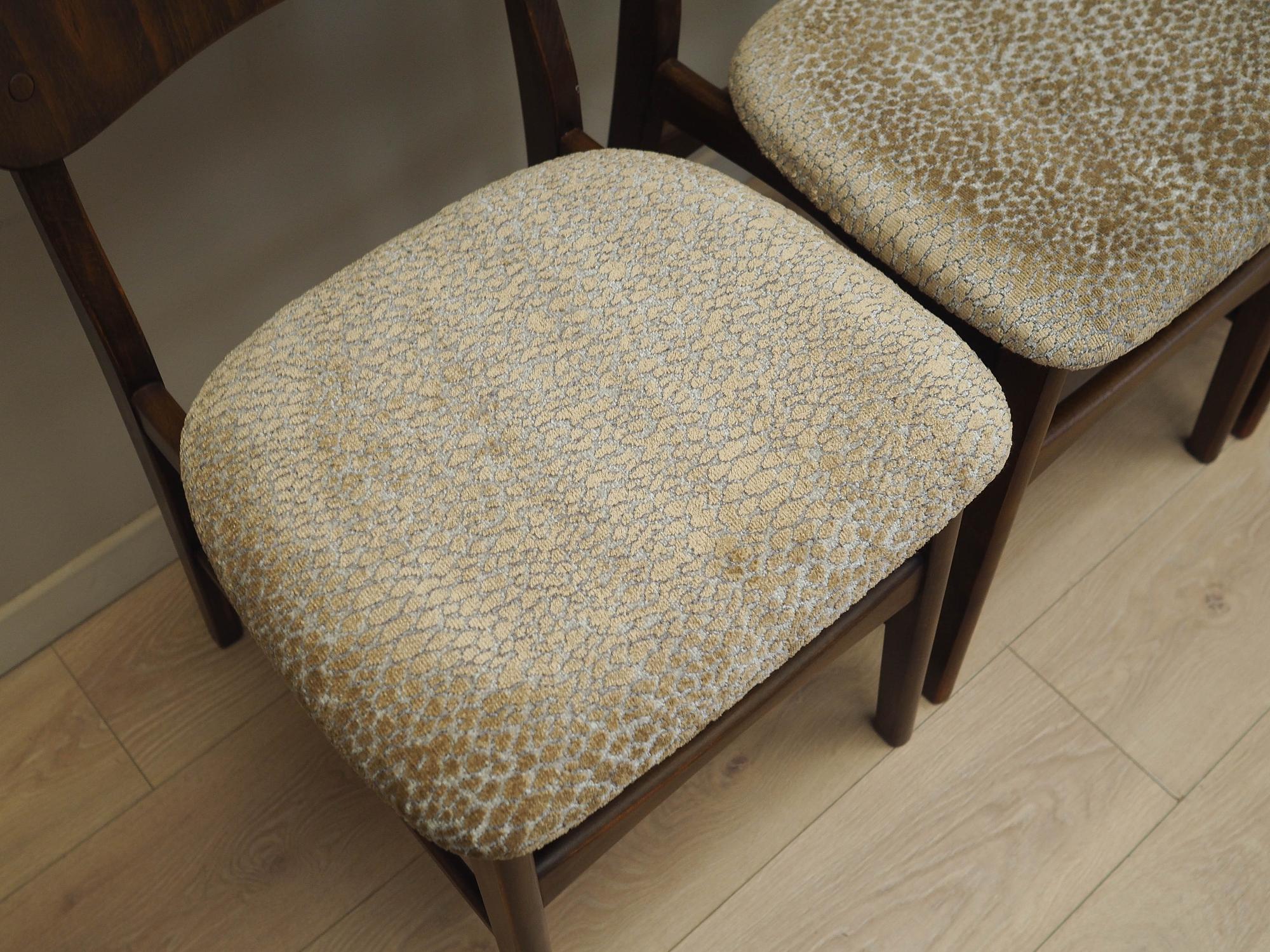 6x Chair Set Brown 1960s 8
