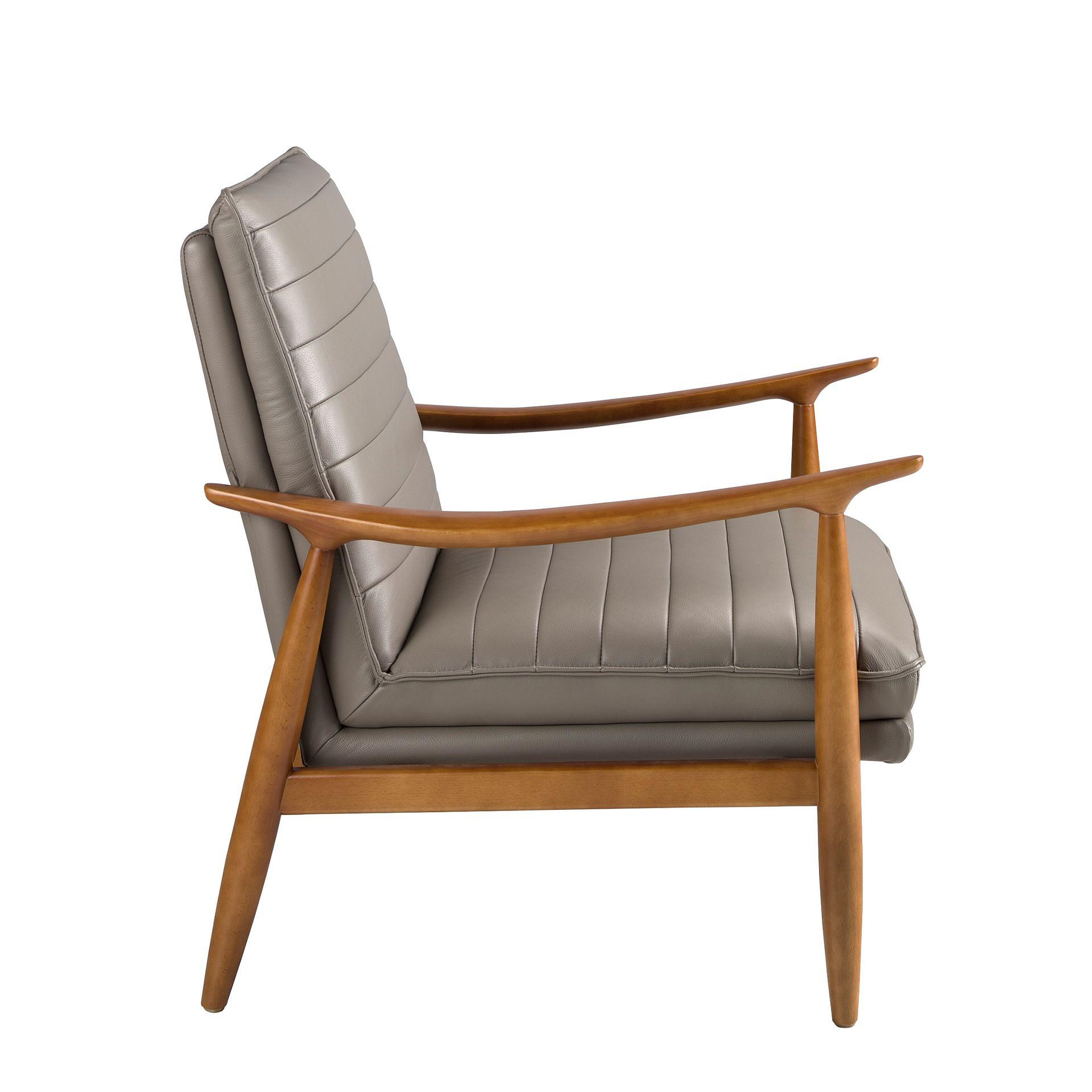 Dunkelgrauer Ledersessel 5130 6