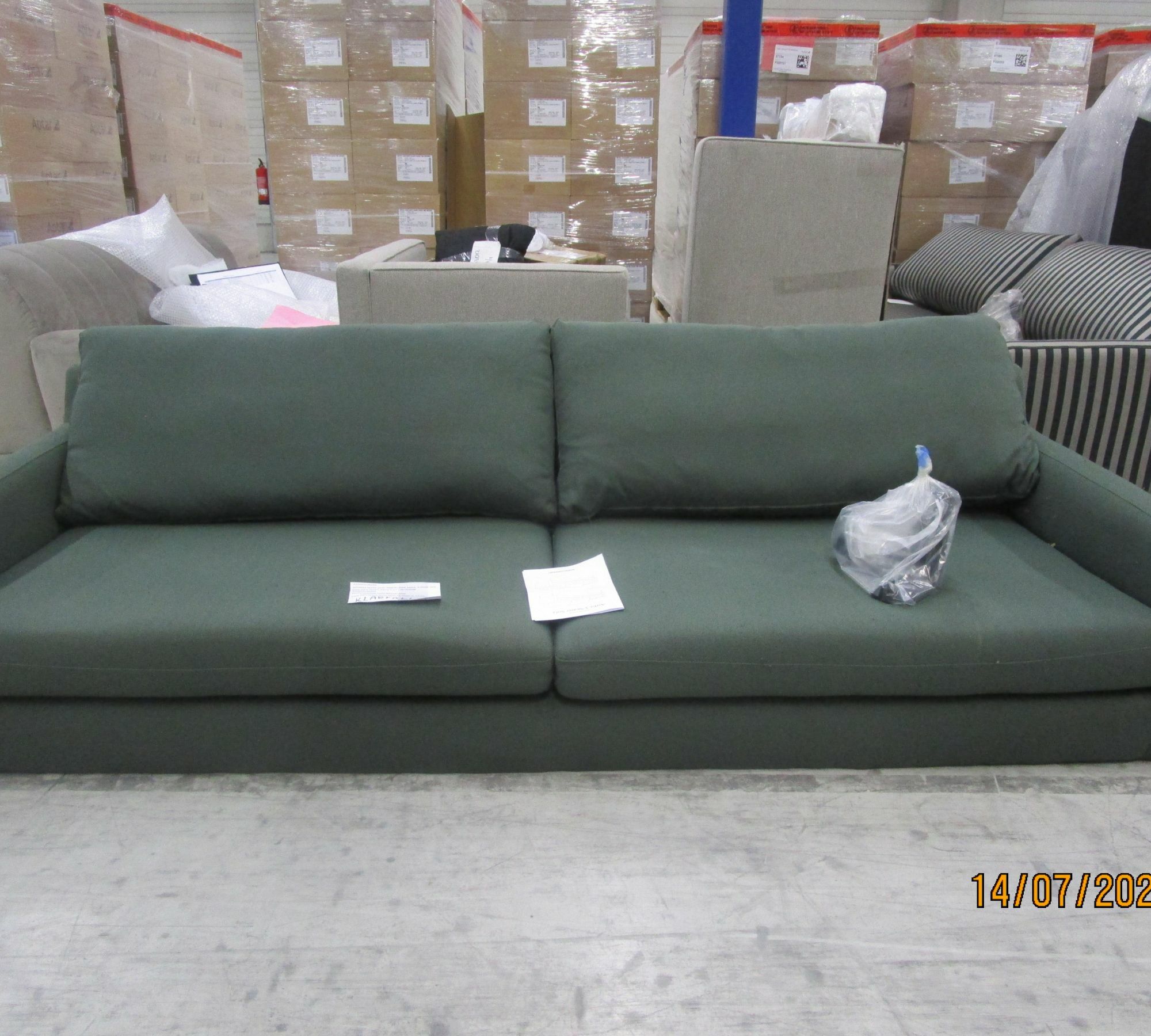 Astha Sofa 3-Sitzer Cura Dark Green 3