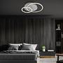 LED Ceiling Light Arruda Round Aluminum Silver 2