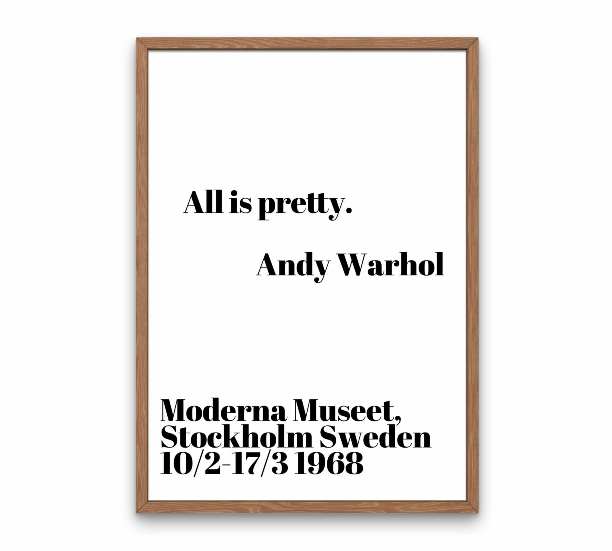 All is pretty - Andy Warhol 70 x 100 cm 3