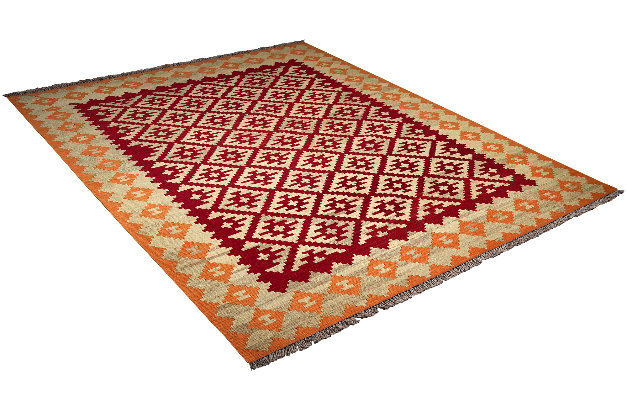 Kilim Gashgai Teppich Rot 2