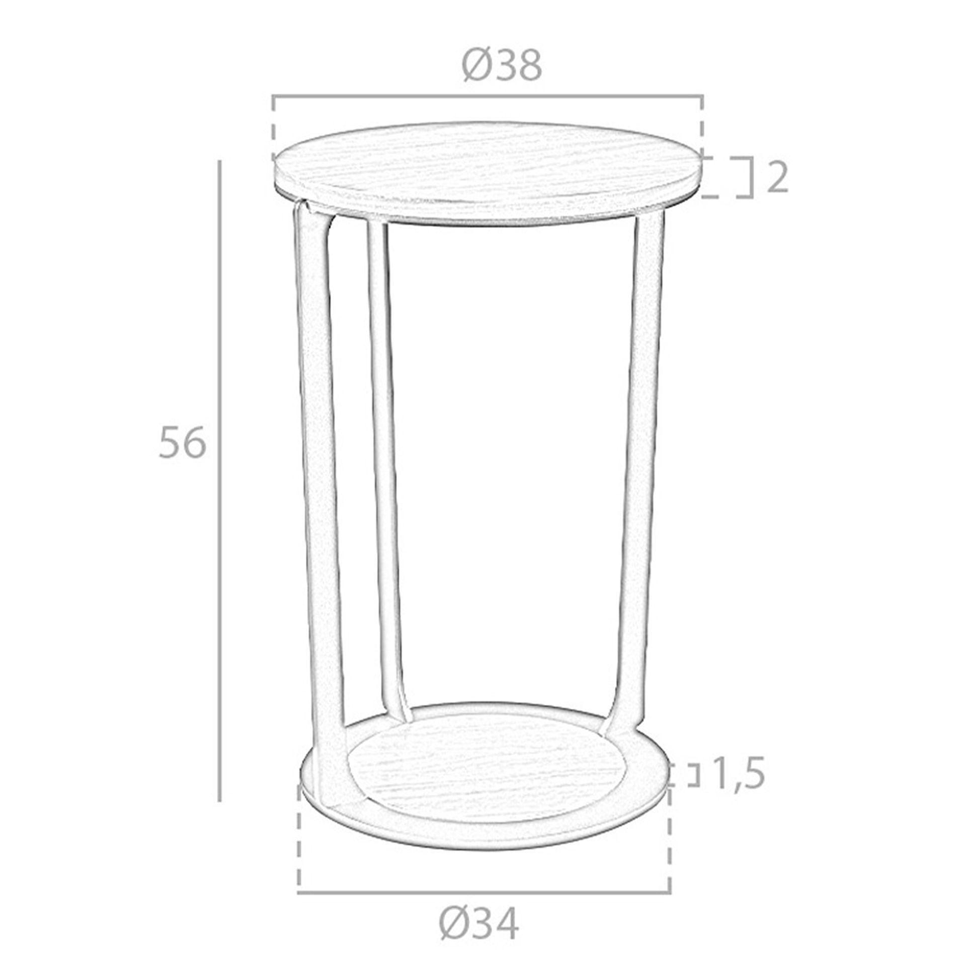 Corner side table Brown 7