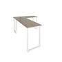 Workspace Basic I Scrivania angolare Legno Grigio 8