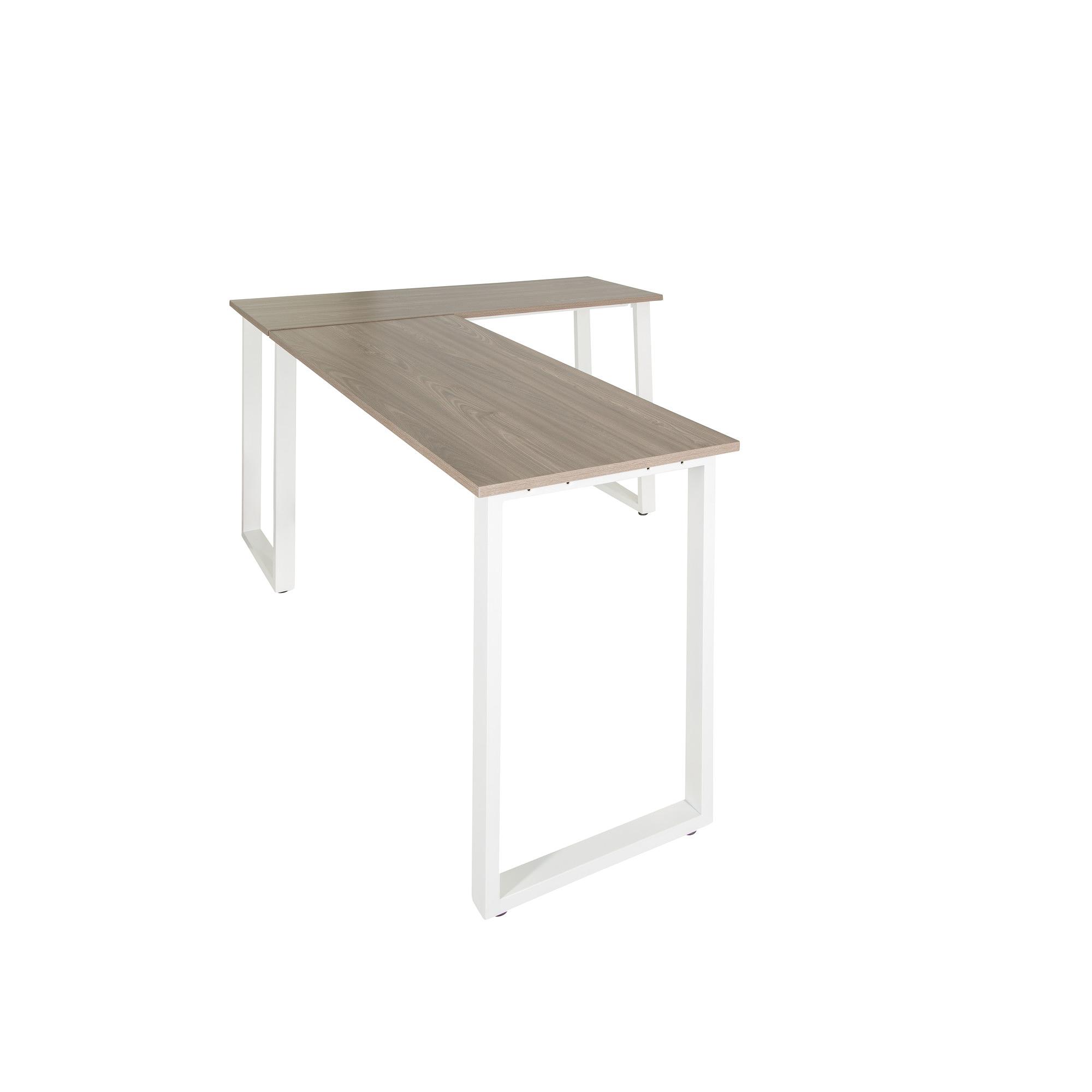 Workspace Basic I Scrivania angolare Legno Grigio 8