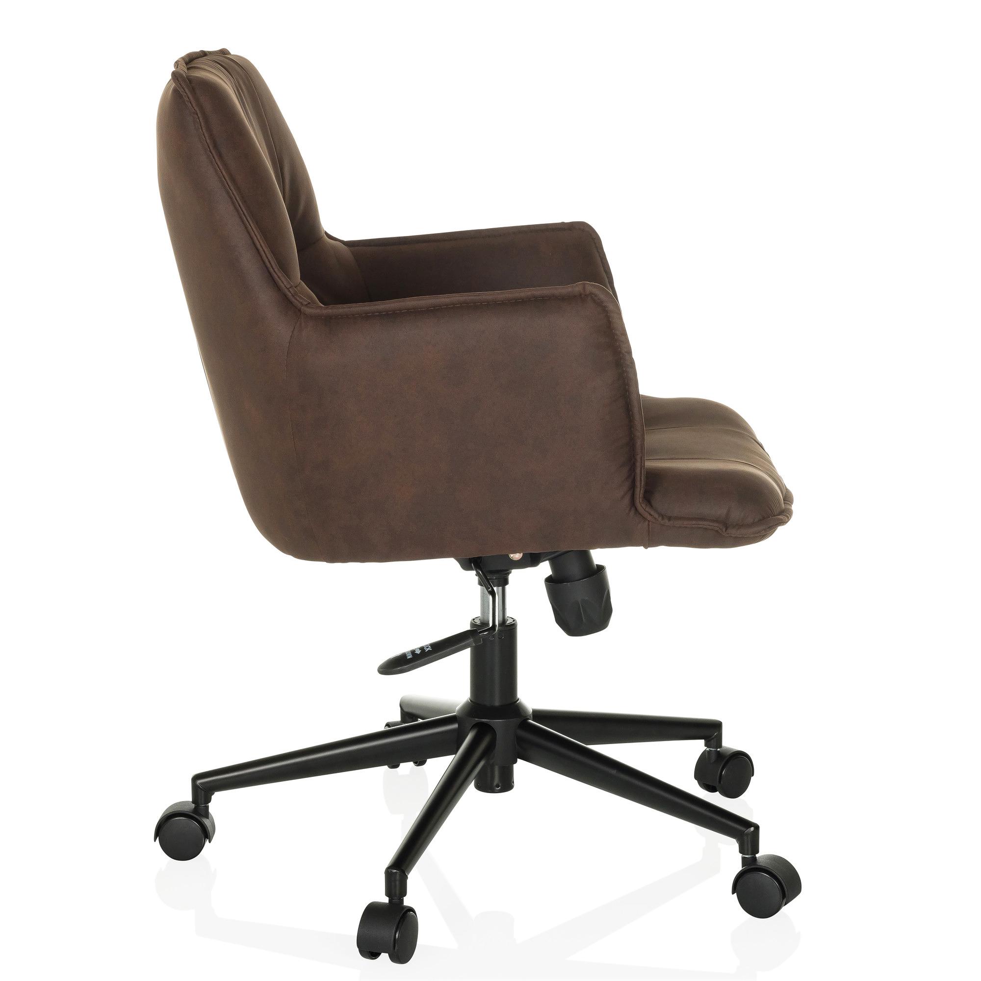 Solao Life  Bürostuhl Drehbar Stoff Dunkelbraun 9