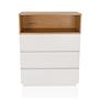 MELMO K Highboard Cabinet Wood White 0