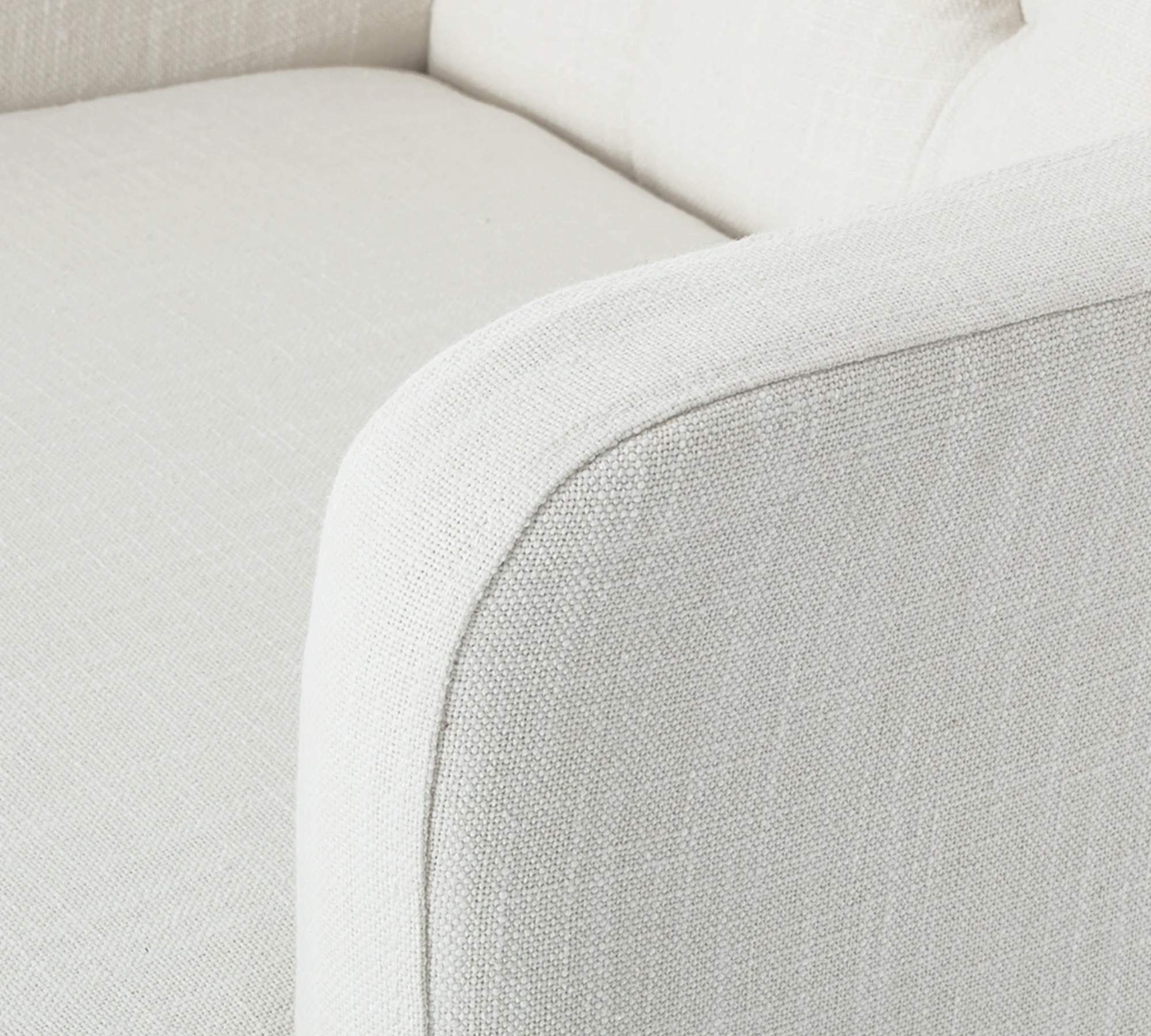 Armlehnstuhl Webstoff Weiß 5