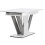 Disa  Dining table  MDF White/Grey 120/160×80 4
