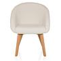 Scandi Ted Upholstered Chair Fabric White 0