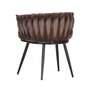Armchair Velvet Iron Brown 1