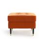Hocker Aldo Samt Orange 1