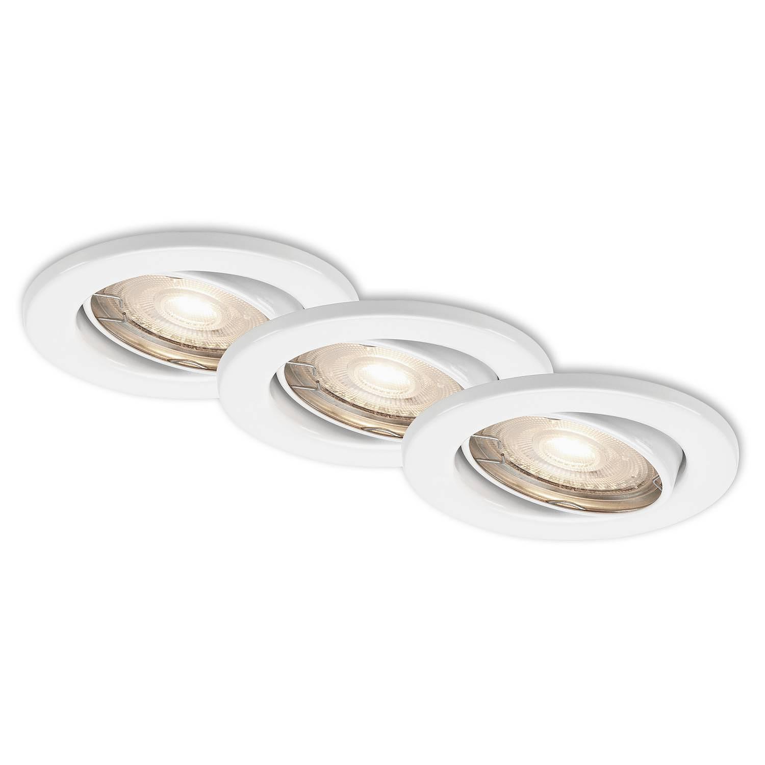 LED-Einbauleuchte Sten II Eisen Weiß 0