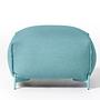 Mochi Pouf Textile Metal Blue 3