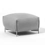Mochi Pouf Textile Metal Gray 6