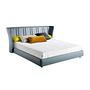 7067 Doppelbett Leder Grau 0