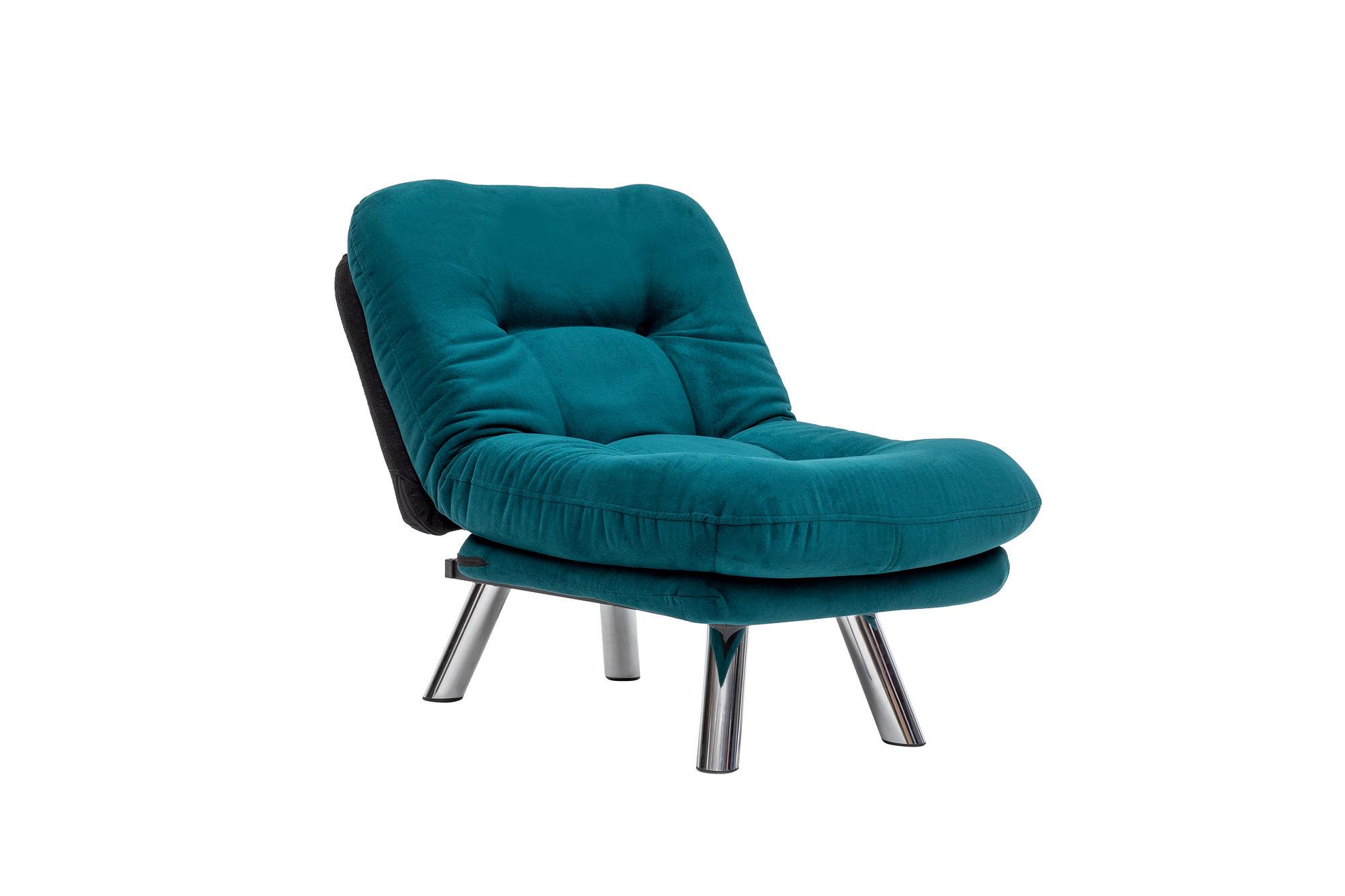 Misa Small Solo Schlafsofa 1-Sitzer Petrol Grün 6