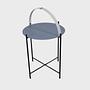 EDGE Serviertisch 76cm Taubenblau 3